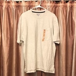 Brand New! Ruff Hewn Khaki Brown White T Shirt Size Large